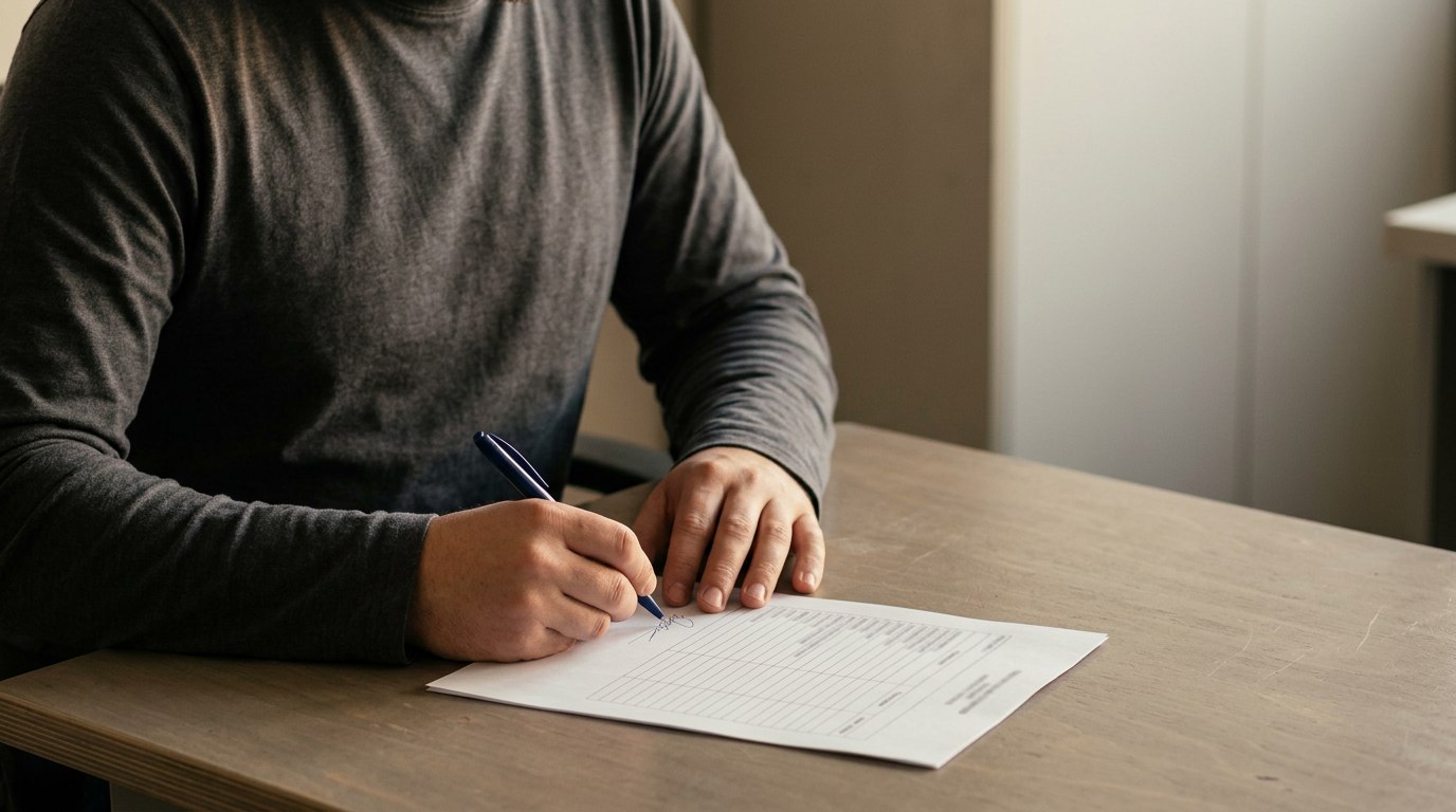 Yüzü görünmeyen çalışanın ücret bordrosunu imzalaması